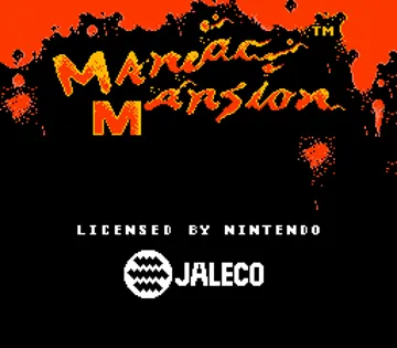 Maniac Mansion (USA) (Beta) screen shot title